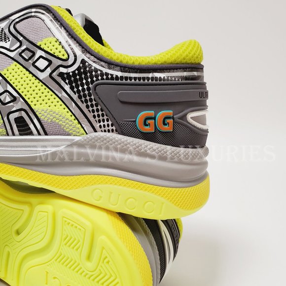 GUCCI SNEAKERS MENS ULTRAPACE R LEATHER SHOES w DOUBLE G LOGO sz 7G 7.5 US - Picture 12 of 16